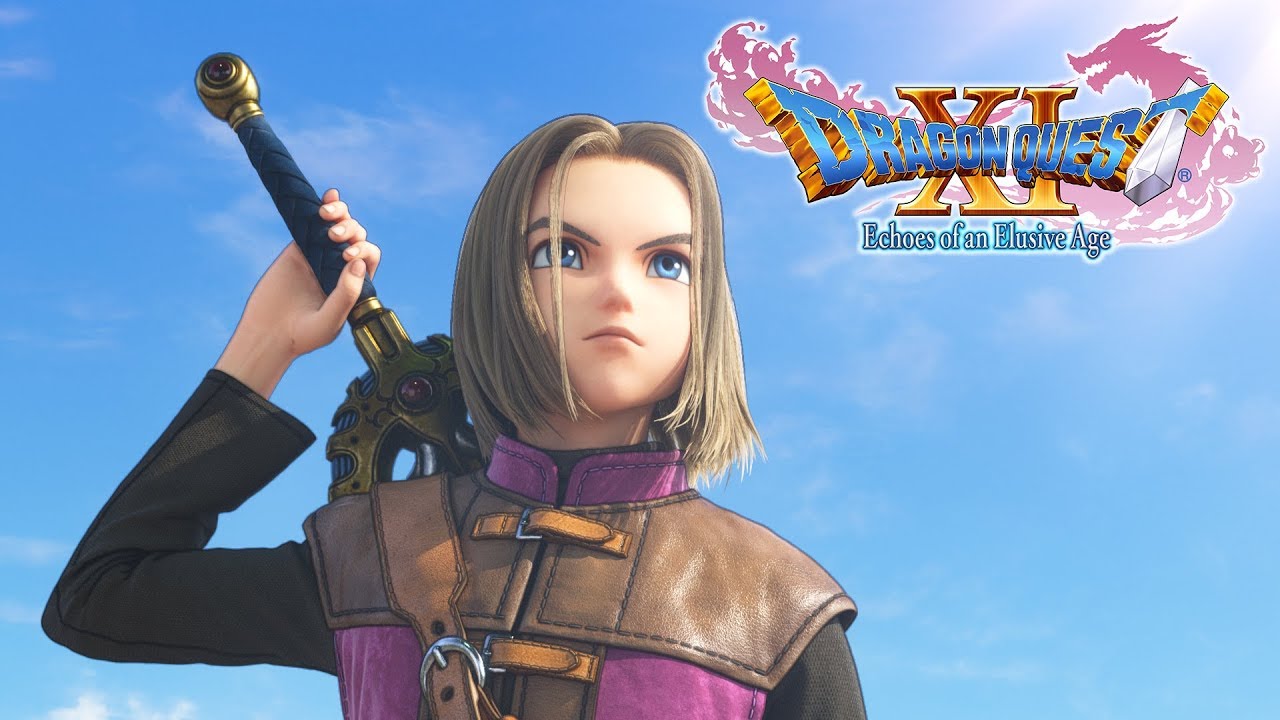 Dragon quest ii - a girl holding a sword in the sky coming to Western Release Date.