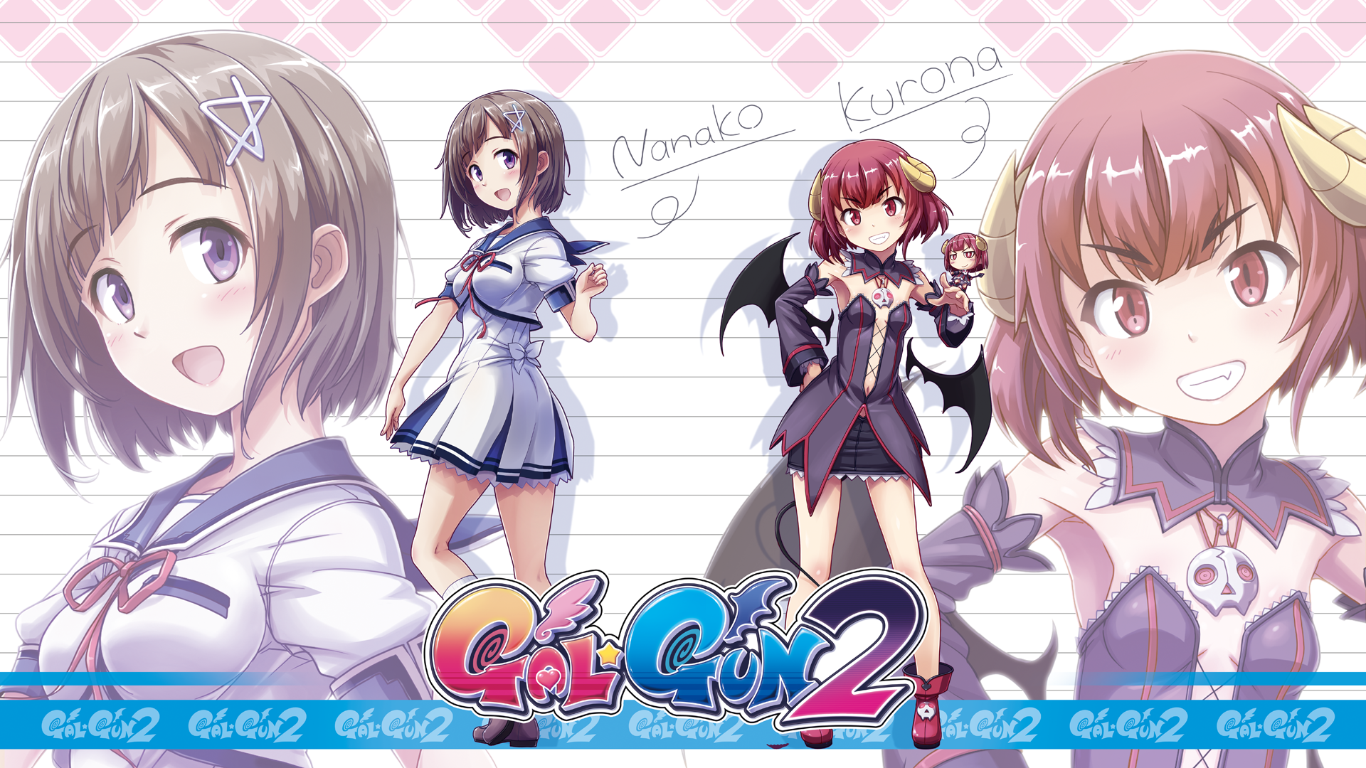 Gal*Gun 2 - Nanako and Kurona