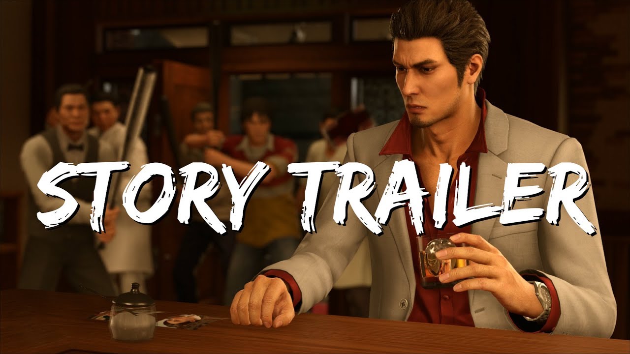 Today, a man with a drink at a bar enjoys the free demo of Yakuza Kiwami 2.
