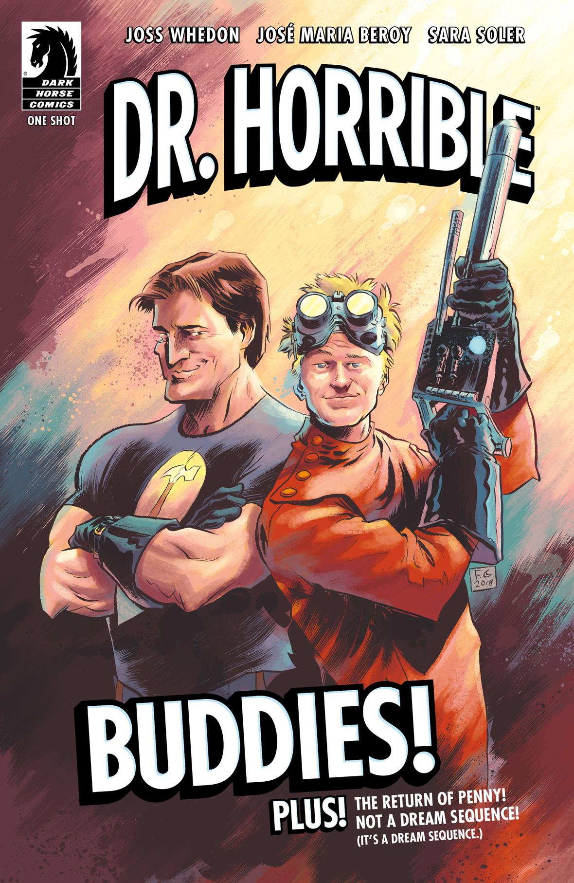 The Dark Horse cover of Dr. Horrible.