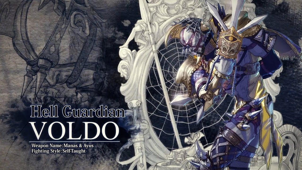 Voldo, the guardian of hell, returns in the cover of Soulcalibur VI.