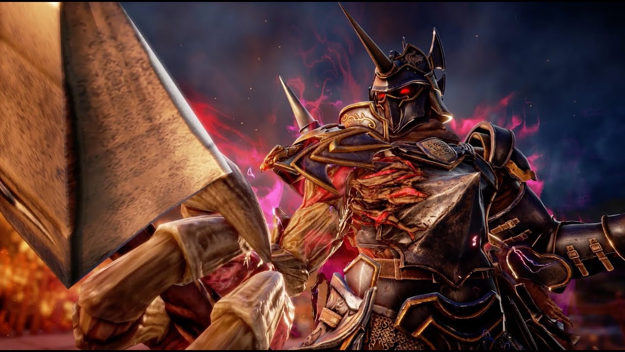 "In Stores Now: A man wielding a sword in the highly anticipated SOULCALIBUR VI Launch Trailer.