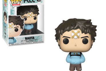 A Funko pop vinyl figure of a boy wearing a blue shirt and blue shorts from the FLCL Pop! series.