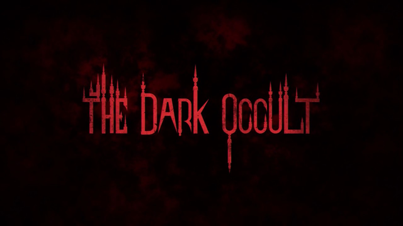 The dark occult logo on a Conjuring House background.