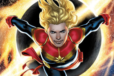 The variant cover of the super spider-man 4 featuring Captain Marvel.