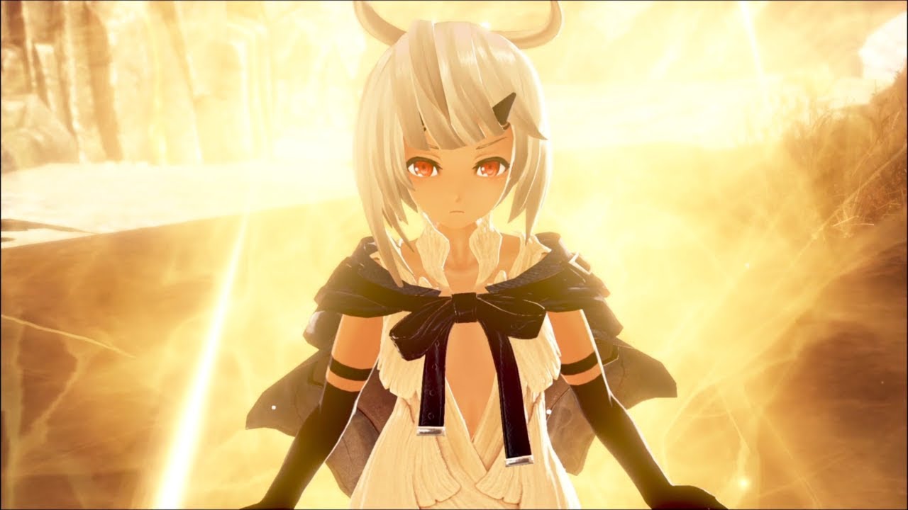 In the engaging God Eater 3 trailer, witness a captivating story unfold as a girl with extraordinary horns stands proudly before a radiant light.