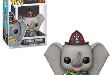 A Funko pop vinyl figure of Dumbo wearing a hat.
