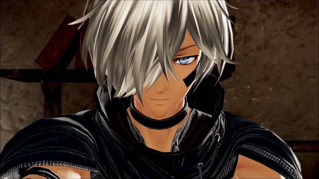 God Eater 3 is Available Now An anime character with white hair and blue eyes, available now in God Eater 3.