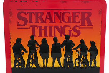Stranger Things season 3 lunch box featuring Funko characters.
