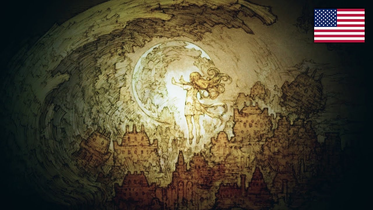 A mesmerizing drawing of a metropolis adorned with the patriotic symbol of an American flag.