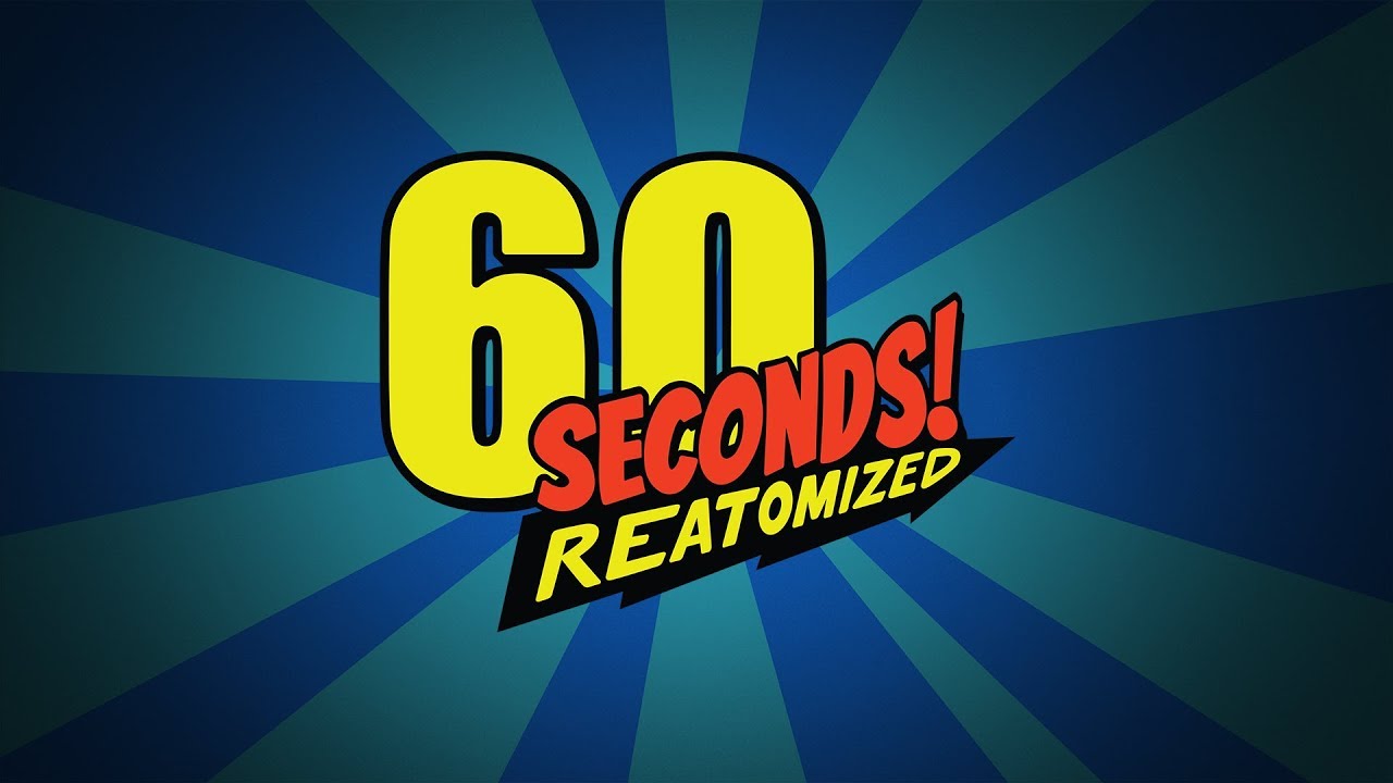 60 Seconds logo retuned on a blue background.