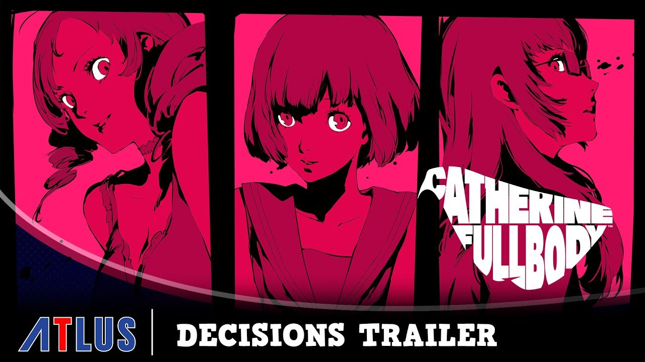 A poster for Catherine: Full Body's Try Out trailer.