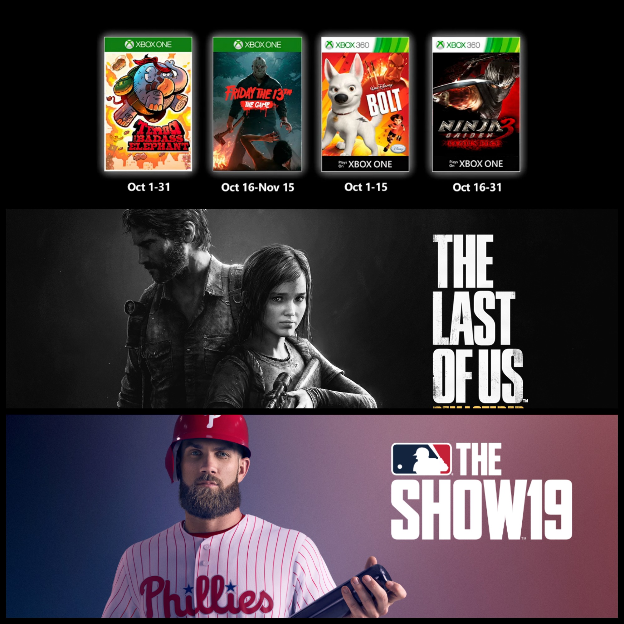 PlayStation Plus Games with Gold October 2019