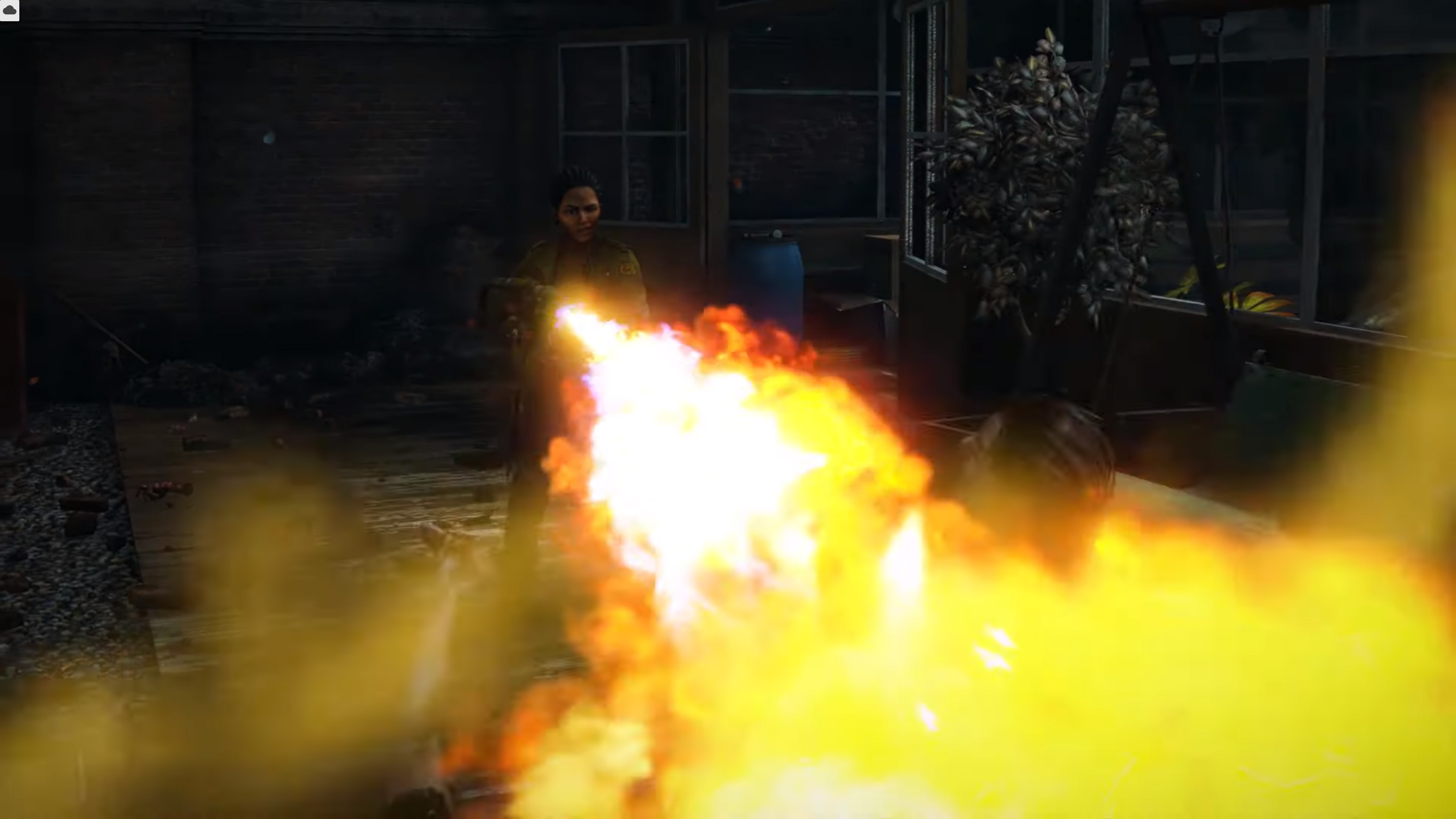 World War Z - flamethrower