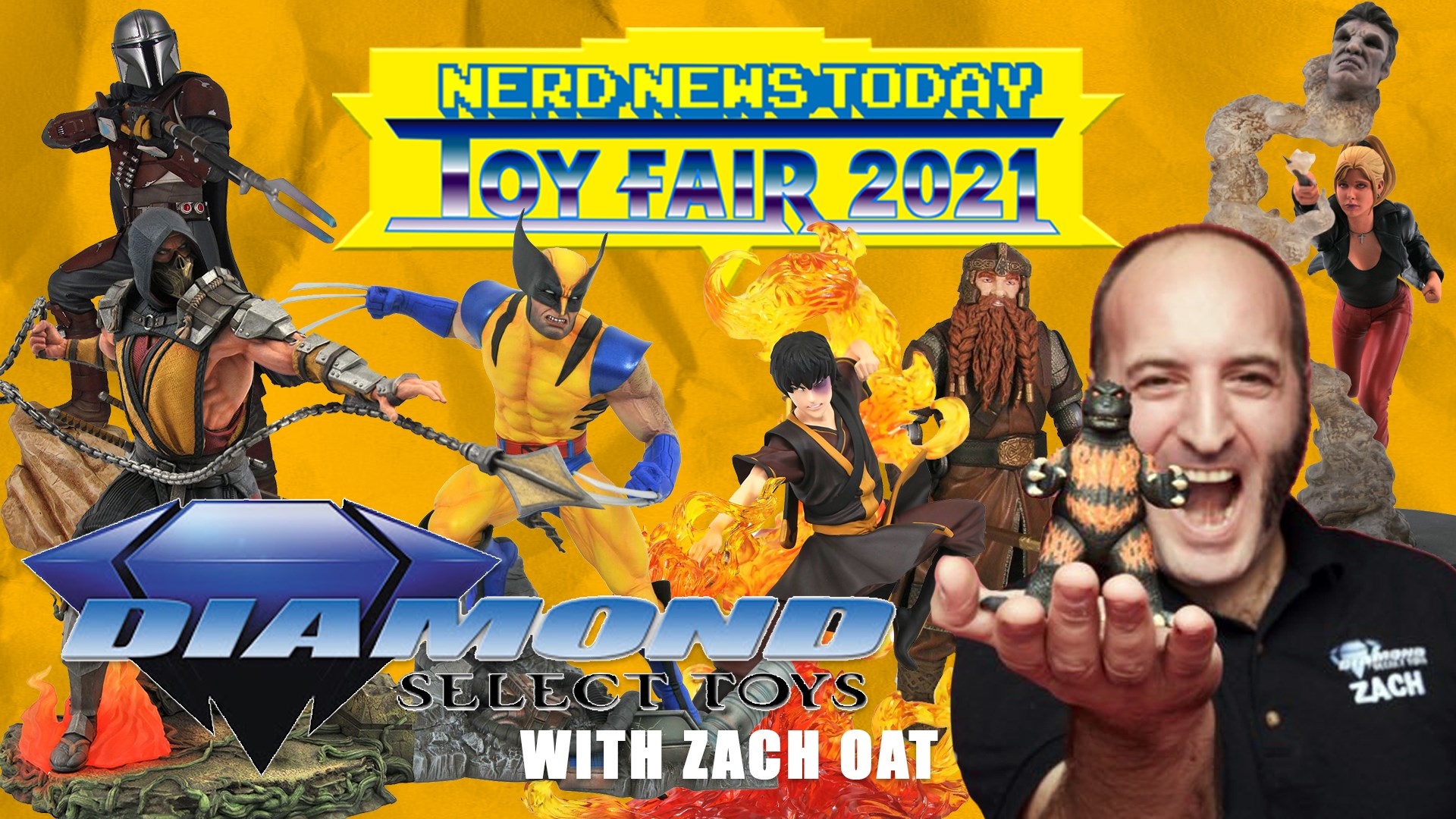 Join Zac for a Sneak Peek at the Diamond Select booth during Toy Fair 2021 - the ultimate event for all nerds today!