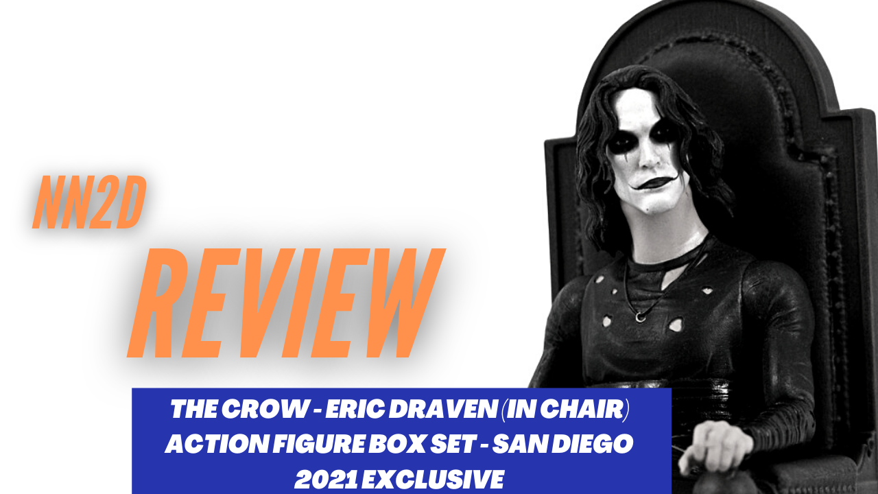 NN2D review of the crow action figure, part of the Diamond Select chair action figure futurebox set. This SDCC 2021 exclusive includes a detailed depiction of the character and is