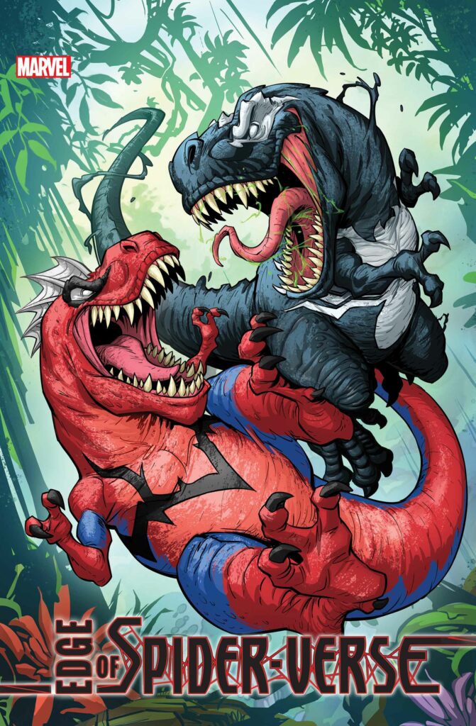 Edge of Spider-Verse #1 Spider-Rex v. Venomsaurus